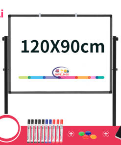 Foreign Whiteboard with Stand Double Sided Magnetic Whiteboard With Stand 36×48″ 3×4 Feet Mobile With 4 Wheel Reversible Enfield-bd.com 