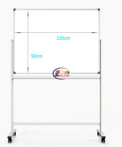 Foreign Whiteboard with Stand Double Sided Magnetic Whiteboard With Stand 36×48″ 3×4 Feet Mobile With 4 Wheel Reversible Black Frame Enfield-bd.com