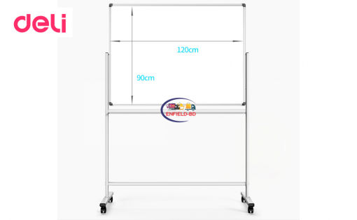 Foreign Whiteboard with Stand Double Sided Magnetic Whiteboard With Stand 36×48″ 3×4 Feet Mobile With 4 Wheel Reversible Enfield-bd.com