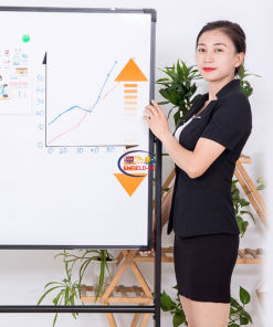 Smart Watch Double Sided Magnetic Whiteboard with Stand On Wheels 48×95″ Silver Frame Enfield-bd.com 