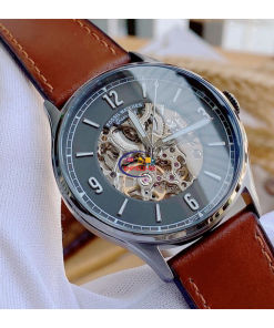 Fossil Men s Forrester Automatic Amber Leather Watch ME3178