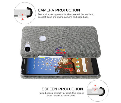 Cases & Screen Protector Google Pixel 3A XL Coque Fabric Antiskid Cloth Texture Case Enfield-bd.com