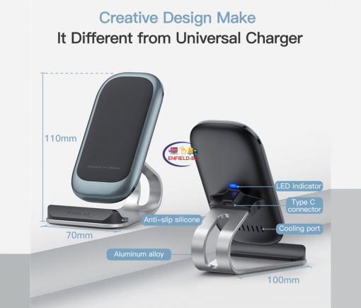 Charger & Adapter KUULAA KL-ZJ01 Wireless Charging Stand Fast Charge 10w Enfield-bd.com