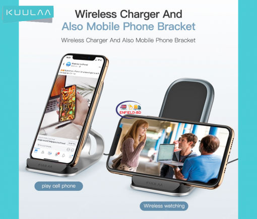 Charger & Adapter KUULAA KL-ZJ01 Wireless Charging Stand Fast Charge 10w Enfield-bd.com