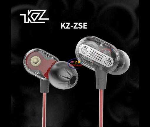 Earphones / Headset KZ ZSE | Dual Driver Earphones Extra Bass HiFi Music Professional Stereo Enfield-bd.com