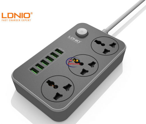 Gadget LDNIO SC 3604 Multiplug Power Strip 3 Socket 6 USB Port Enfield-bd.com