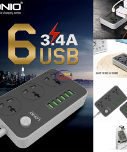 Gadget LDNIO SC 3604 Multiplug Power Strip 3 Socket 6 USB Port Enfield-bd.com 