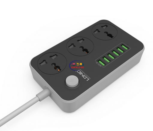 Gadget LDNIO SC 3604 Multiplug Power Strip 3 Socket 6 USB Port Enfield-bd.com