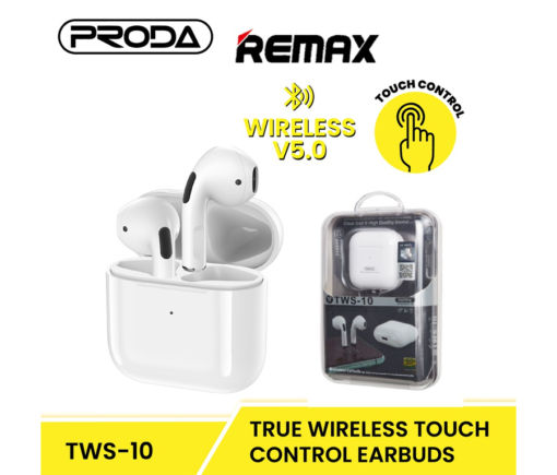 Earphones / Headset REMAX TWS-10I TRUE WIRELESS 5.1 STEREO MUSIC EARBUDS Enfield-bd.com