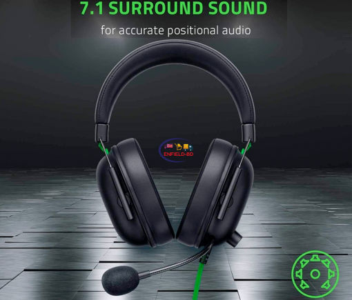 Earphones / Headset Razer Blackshark V2 Headset Gaming eSports Wired 7.1 Multi-platform | Black Enfield-bd.com