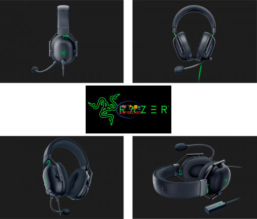 Earphones / Headset Razer Blackshark V2 Headset Gaming eSports Wired 7.1 Multi-platform | Black Enfield-bd.com