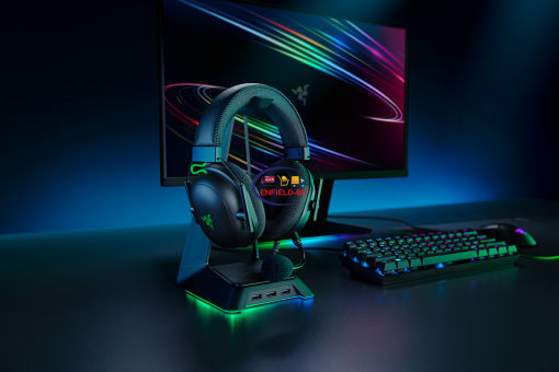 Earphones / Headset Razer Blackshark V2 Headset Gaming eSports Wired 7.1 Multi-platform | Black Enfield-bd.com