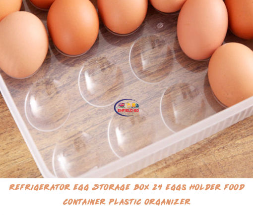 Household Supplies Kitchen & Dining Refrigerator Egg Storage Box 24 Egg Holder Food Container Enfield-bd.com