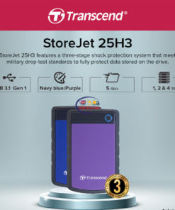 Storage/hard Drive Transcend 2TB Storejet 25H3 Portable Hard Drives- Purple Enfield-bd.com