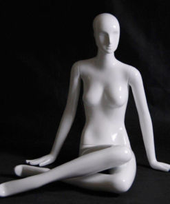 Full Body Mannequin Mannequins And Display Dummy Abstract Female Mannequin Glossy White Color A-00710-Z Enfield-bd.com