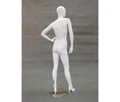 Full Body Mannequin Mannequins And Display Dummy Abstract Female Mannequin (Built In Heel) Glossy White A-00560-Z Enfield-bd.com