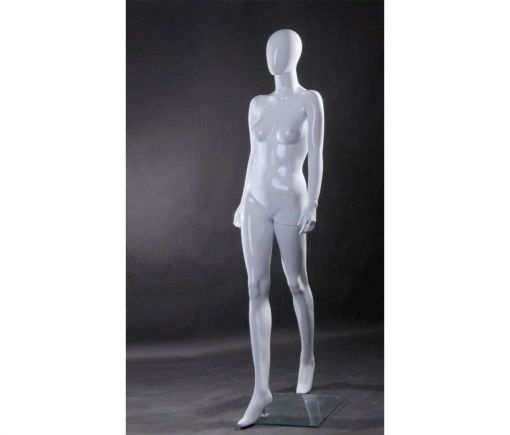 Full Body Mannequin Mannequins And Display Dummy Abstract Female Mannequin Gloss White A-00580-Z Enfield-bd.com