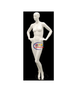 Full Body Mannequin Mannequins And Display Dummy Abstract Female Mannequin Glossy White A-001340-Z Enfield-bd.com