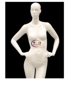 Full Body Mannequin Mannequins And Display Dummy Abstract Female Mannequin Glossy White A-001340-Z Enfield-bd.com