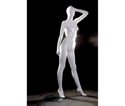 Full Body Mannequin Mannequins And Display Dummy Abstract Female Mannequin Glossy White A-00600-Z Enfield-bd.com