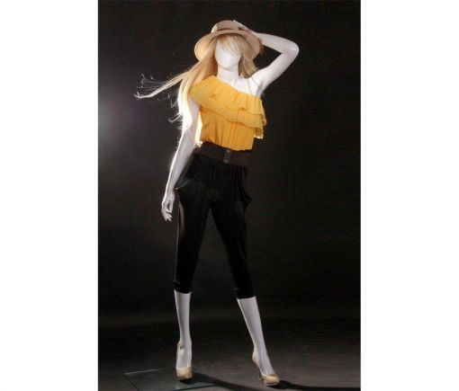 Full Body Mannequin Mannequins And Display Dummy Abstract Female Mannequin Glossy White A-00600-Z Enfield-bd.com