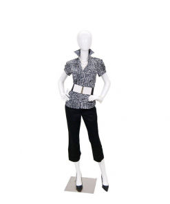 Full Body Mannequin Mannequins And Display Dummy Abstract Female Mannequin Matte White A-00480-Z Enfield-bd.com 