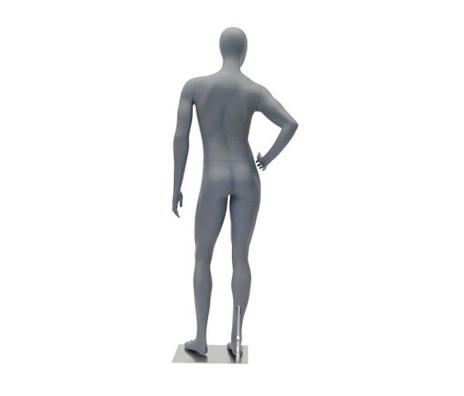 Full Body Mannequin Mannequins And Display Dummy Female Abstract Athletic Mannequin Matte Gray A-00880-Z Enfield-bd.com