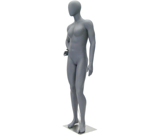 Full Body Mannequin Mannequins And Display Dummy Female Abstract Athletic Mannequin Matte Gray A-00880-Z Enfield-bd.com