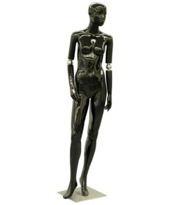 Full Body Mannequin Mannequins And Display Dummy Female Black Mannequin With Movable Elbows A-001010-Z Enfield-bd.com