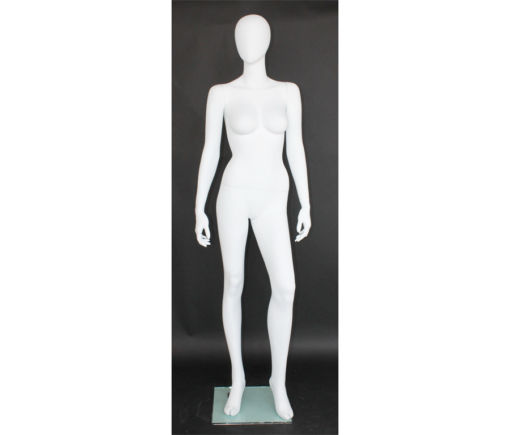 Full Body Mannequin Mannequins And Display Dummy Female Egghead Mannequin Matte White Color A-001030-Z Enfield-bd.com