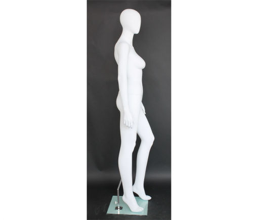 Full Body Mannequin Mannequins And Display Dummy Female Egghead Mannequin Matte White Color A-001030-Z Enfield-bd.com