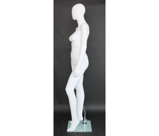 Full Body Mannequin Mannequins And Display Dummy Female Egghead Mannequin Matte White Color A-001030-Z Enfield-bd.com