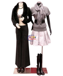 Half Body Mannequin Mannequins And Display Dummy Female Pinnable Dress Form Movable Arms Black A-002300-Z Enfield-bd.com