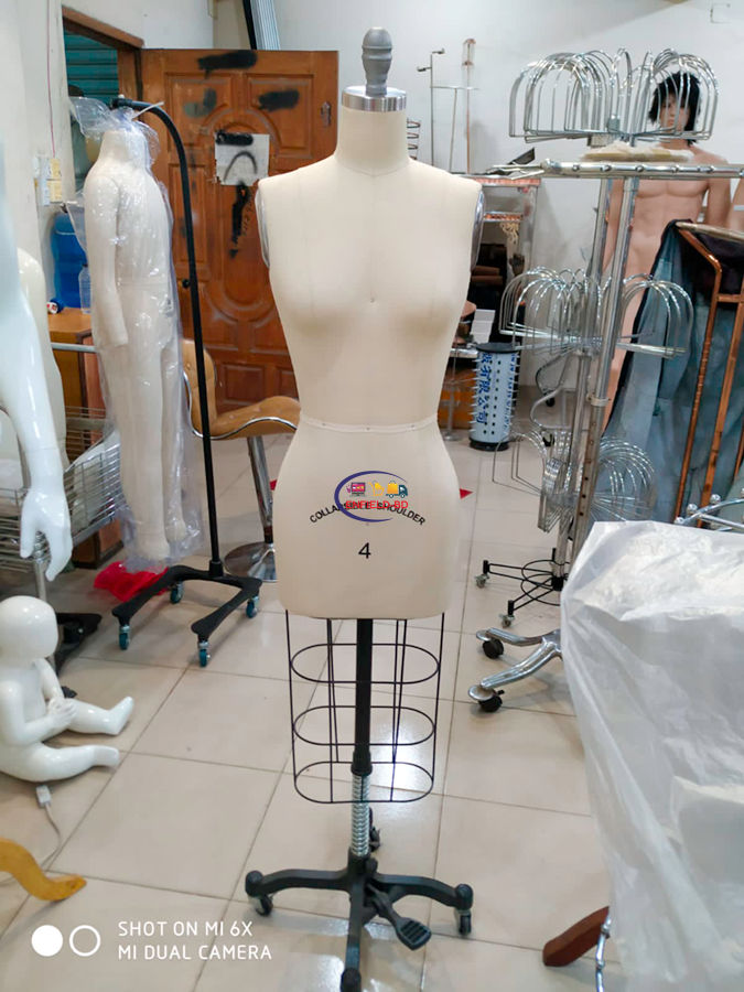 Female Full Body Professional Dress Form with Collapsible Shoulders