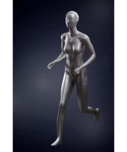 Full Body Mannequin Mannequins And Display Dummy Female Sports Abstract Running Mannequin Silver Color A-001050-Z Enfield-bd.com