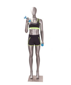 Full Body Mannequin Mannequins And Display Dummy Female Sports Weightlifting Mannequin Matte Gray A-001070-Z Enfield-bd.com