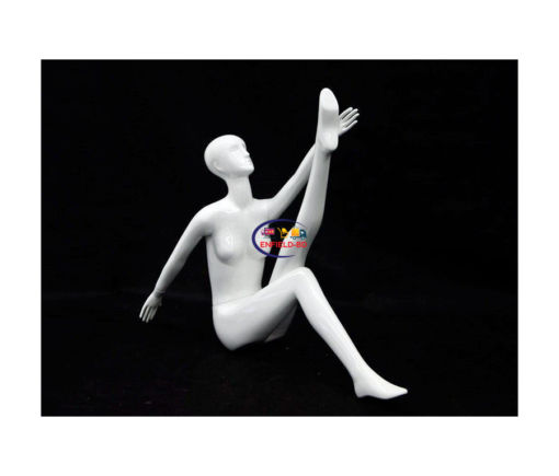 Full Body Mannequin Mannequins And Display Dummy Female White Abstract Mannequin Glossy White A-001110-Z Enfield-bd.com