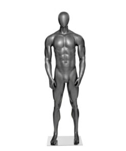 Full Body Mannequin Mannequins And Display Dummy Male Abstract Athletic Mannequin Matte Gray A-00920-Z Enfield-bd.com