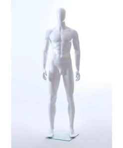 Full Body Mannequin Mannequins And Display Dummy Male Abstract Mannequin Glossy White A-00430-Z Enfield-bd.com