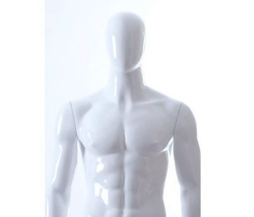 Full Body Mannequin Mannequins And Display Dummy Male Abstract Mannequin Glossy White A-00430-Z Enfield-bd.com