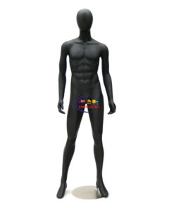 Full Body Mannequin Mannequins And Display Dummy Male Egghead Mannequin Matte Black Color A-001850-Z Enfield-bd.com