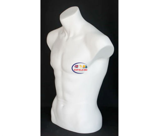 Half Body Mannequin Mannequins And Display Dummy Male Mannequin Torso Matte White A-002450-Z Enfield-bd.com