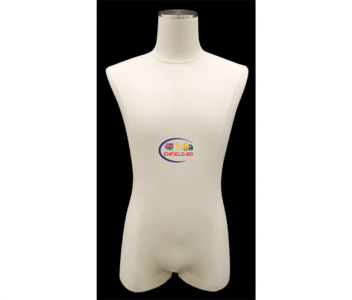 Half Body Mannequin Mannequins And Display Dummy Male Pure White Linen Dress Form A-002790-Z Enfield-bd.com