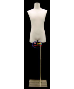 Half Body Mannequin Mannequins And Display Dummy Male Pure White Linen Dress Form A-002790-Z Enfield-bd.com 