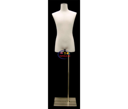 Half Body Mannequin Mannequins And Display Dummy Male Pure White Linen Dress Form A-002790-Z Enfield-bd.com