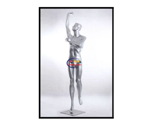 Full Body Mannequin Mannequins And Display Dummy Male Sports Abstract Basketball Mannequin Silver A-001260-Z Enfield-bd.com