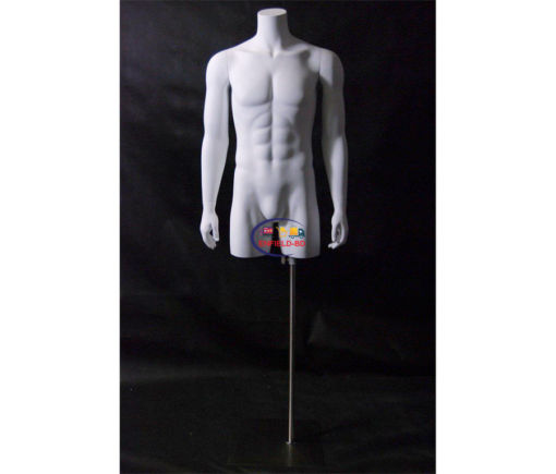 Half Body Mannequin Mannequins And Display Dummy Male Torso (Glossy Or Matte) White A-00280-z Enfield-bd.com