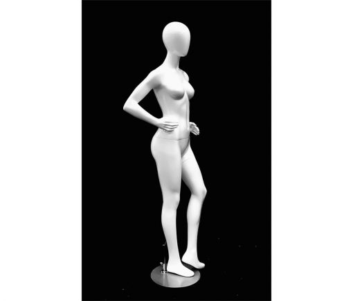 Full Body Mannequin Mannequins And Display Dummy Petite Female Egghead Mannequin Glossy White A-00410-Z Enfield-bd.com