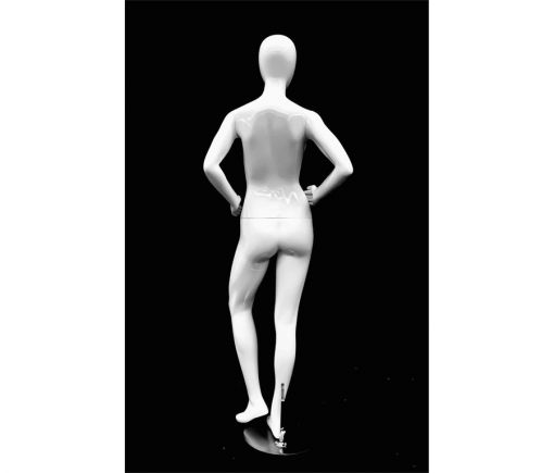 Full Body Mannequin Mannequins And Display Dummy Petite Female Egghead Mannequin Glossy White A-00410-Z Enfield-bd.com