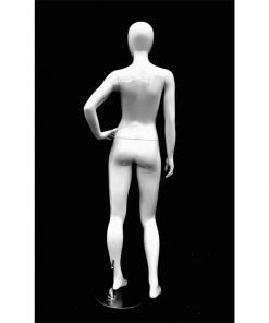 Full Body Mannequin Mannequins And Display Dummy Petite Female Egghead Mannequin Glossy White A-00400-Z Enfield-bd.com